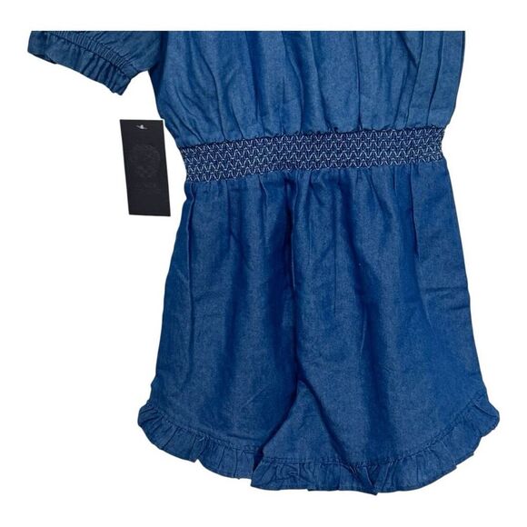 Toddler Vince Camuto One Piece Denim‎ Romper.  6x - Picture 3 of 5
